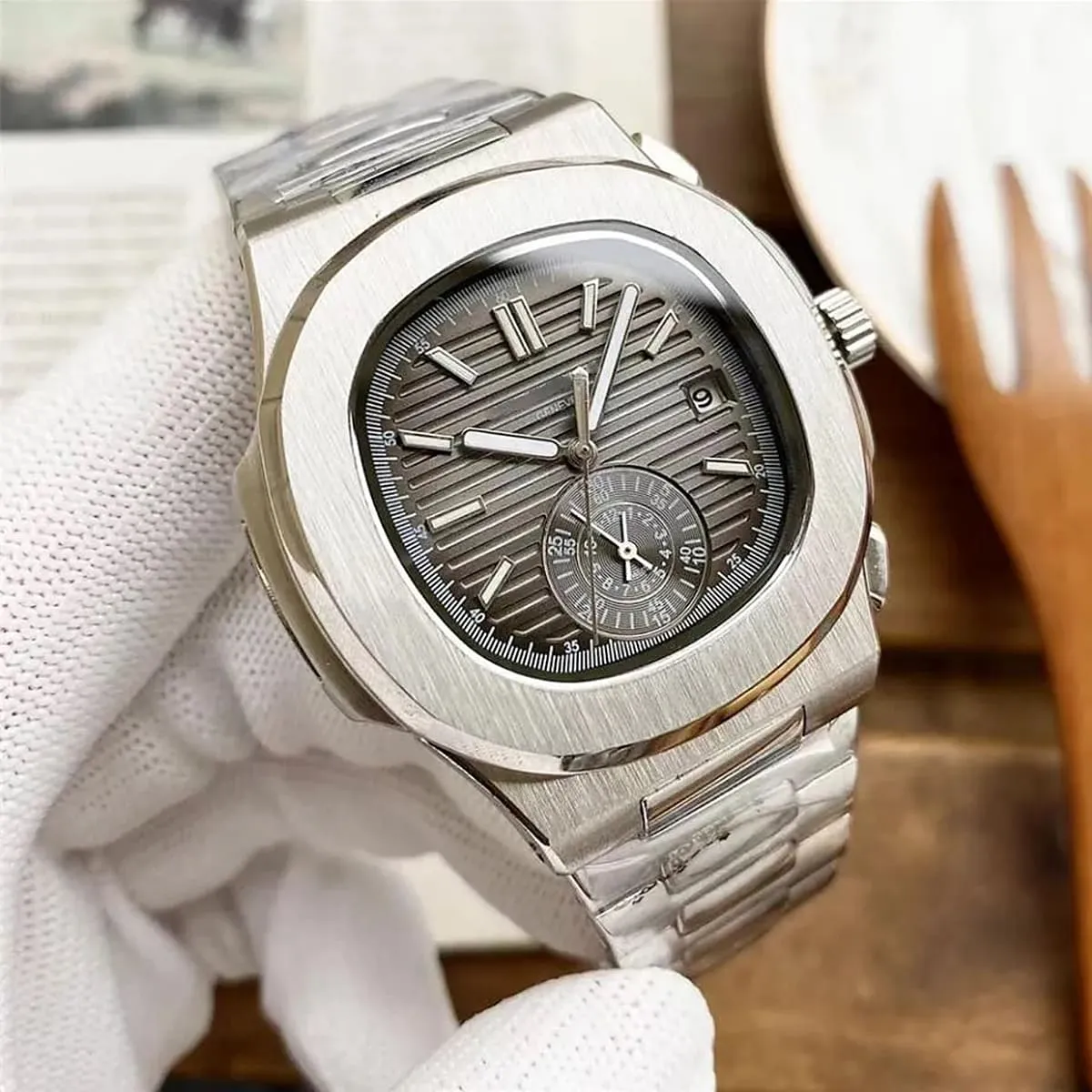 Patek Philippe Men's Nautilus Brown Watch | Watches Prime Patek Philippe Men's Nautilus Brown Watch | Watches Prime
