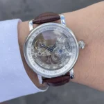 Patek Philippe Men's Skeleton Leather Watch | Watches Prime