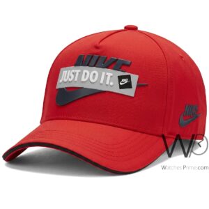 كاب نايك أحمر Just Do It بتصميم Classic99 قابل للتعديل