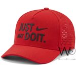 Nike Red Just Do It Perforated Snapback Cap | Watches Prime