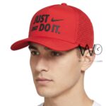Nike Red Just Do It Perforated Snapback Cap | Watches Prime