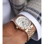 Rolex Men's Land-Dweller Rose Gold Watch | Watches Prime