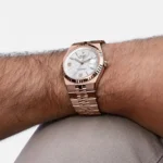 Rolex Men's Land-Dweller Rose Gold Watch | Watches Prime
