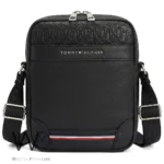 Tommy Hilfiger Black Crossbody Men's Bag | Watches Prime