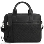 Tommy Hilfiger Black Laptop Briefcase Bag | Watches Prime