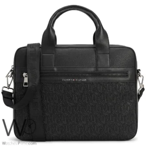 Lacoste Black Textured Crossbody Bag | Watches Prime