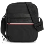 Tommy Hilfiger Black Vertical Crossbody Bag | Watches Prime