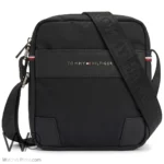 Tommy Hilfiger Men's Black Crossbody Bag | Watches Prime