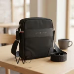 Tommy Hilfiger Men's Black Crossbody Bag | Watches Prime Tommy Hilfiger Men's Black Crossbody Bag | Watches Prime