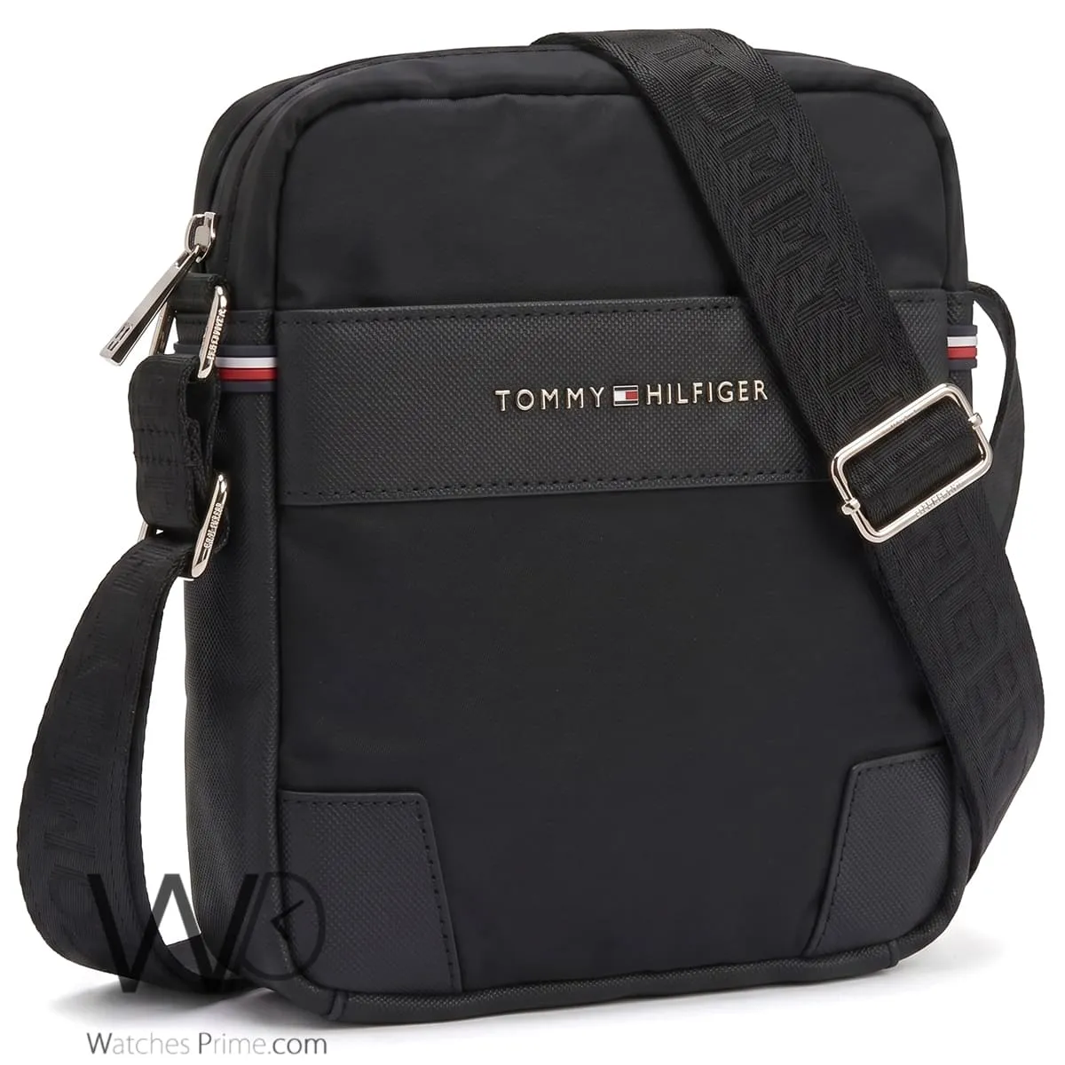 Tommy Hilfiger Men's Black Crossbody Bag | Watches Prime Tommy Hilfiger Men's Black Crossbody Bag | Watches Prime