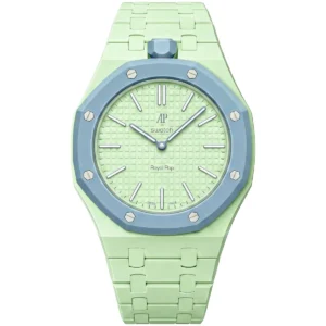 audemars piguet x swatch royal pop blaue acht ssx03l101n unisex green ceramic watch