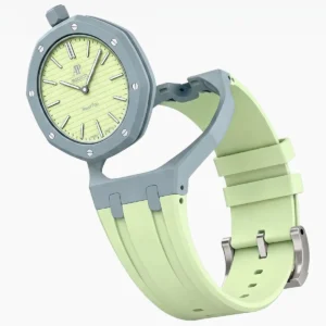 audemars piguet x swatch royal pop blaue acht ssx03l101n unisex lime blue watch 3