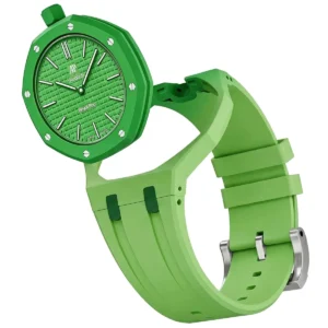 audemars piguet x swatch royal pop green eight ssx03g100n unisex green watch 3