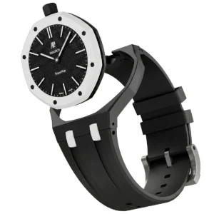 audemars piguet x swatch royal pop ocho negro ssx03w101n unisex black white watch 3
