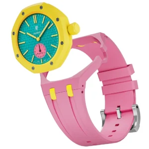 audemars piguet x swatch royal pop otg roz ssx03j100n unisex teal pink watch 3