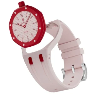 audemars piguet x swatch royal pop otto rosso ssx03r100n unisex pink red watch 3