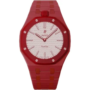 audemars piguet x swatch royal pop otto rosso ssx03r100n unisex red ceramic watch