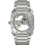 Bvlgari Men's Octo Skeleton Silver Watch | Watches Prime