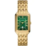 Fossil Ladies Gold Green Raquel Watch ES5341 | Watches Prime