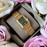 Fossil Ladies Gold Green Raquel Watch ES5341 | Watches Prime
