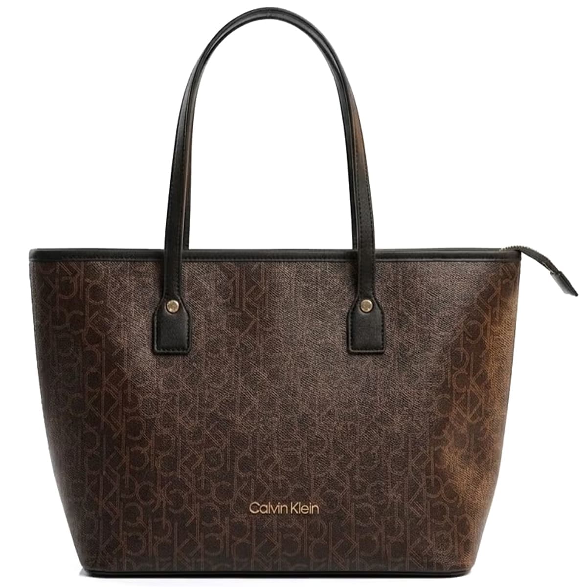 CALVIN KLEIN Black – Brown Women Shoulder Tote Bag | Watches Prime CALVIN KLEIN Black – Brown Women Shoulder Tote Bag | Watches Prime