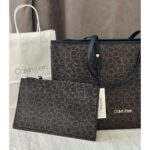 CALVIN KLEIN Black – Brown Women Shoulder Tote Bag | Watches Prime CALVIN KLEIN Black – Brown Women Shoulder Tote Bag | Watches Prime