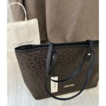 CALVIN KLEIN Black – Brown Women Shoulder Tote Bag | Watches Prime CALVIN KLEIN Black – Brown Women Shoulder Tote Bag | Watches Prime