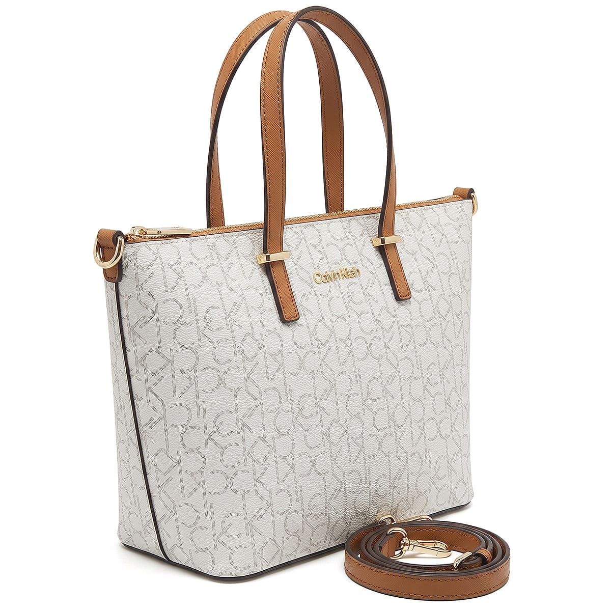 CALVIN KLEIN Brown – Khaki – White Women Shoulder Bag (Tote Bag) | Watches Prime CALVIN KLEIN Brown – Khaki – White Women Shoulder Bag (Tote Bag) | Watches Prime