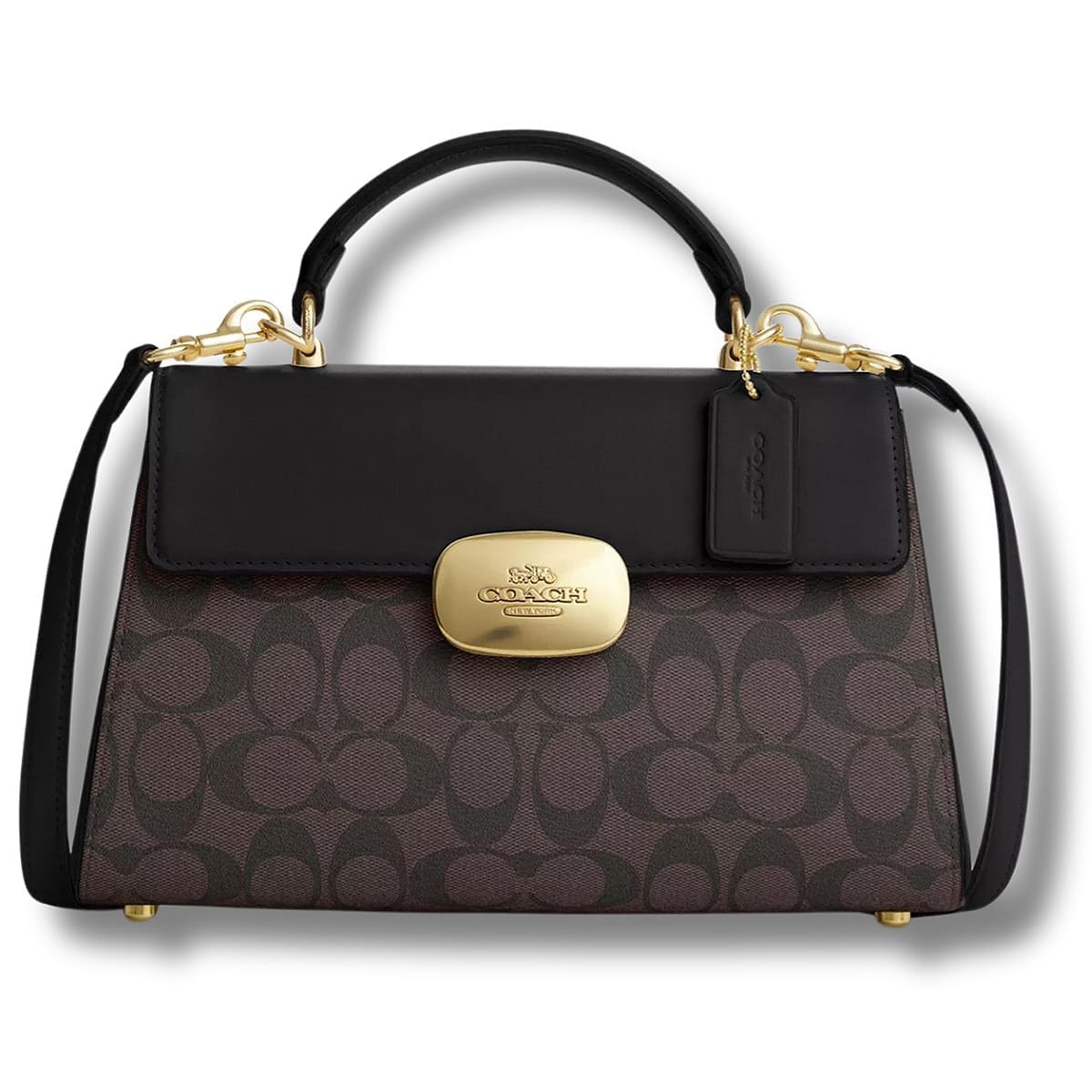 COACH Gold – Brown Black Women Handbag CW012 | Watches Prime COACH Gold – Brown Black Women Handbag CW012 | Watches Prime