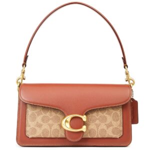 tan rust women coach shoulder bag cm569