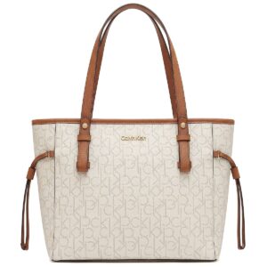 vanilla caramel brown women calvin klein shoulder bag