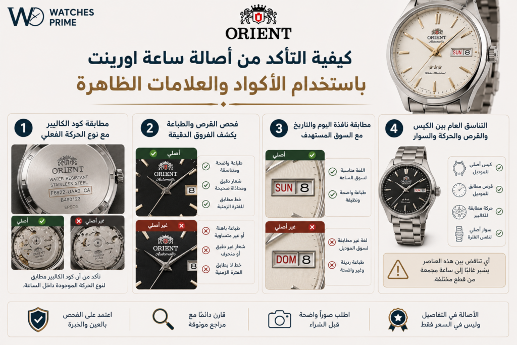 دليل موديلات وأكواد ساعات اورينت الأصلية | واتشز برايم دليل موديلات وأكواد ساعات اورينت الأصلية | واتشز برايم