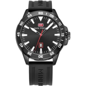 mf0020g 04 mini focus watch men black dial rubber strap