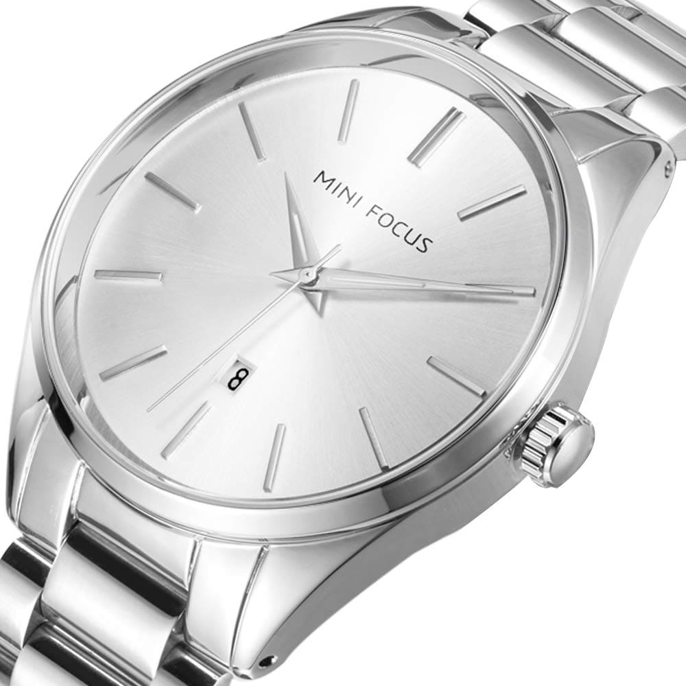 Mini Focus Men's Silver SS Watch MF0050G-04 | Watches Prime Mini Focus Men's Silver SS Watch MF0050G-04 | Watches Prime