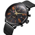 Mini Focus Men's Black Mesh Watch MF0135G-08 | Watches Prime Mini Focus Men's Black Mesh Watch MF0135G-08 | Watches Prime