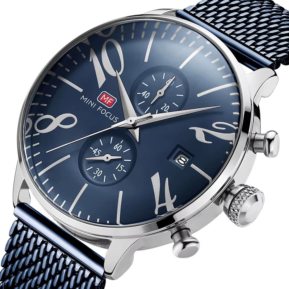 Mini Focus Men's Chronograph Watch MF0135G-11 | Watches Prime Mini Focus Men's Chronograph Watch MF0135G-11 | Watches Prime