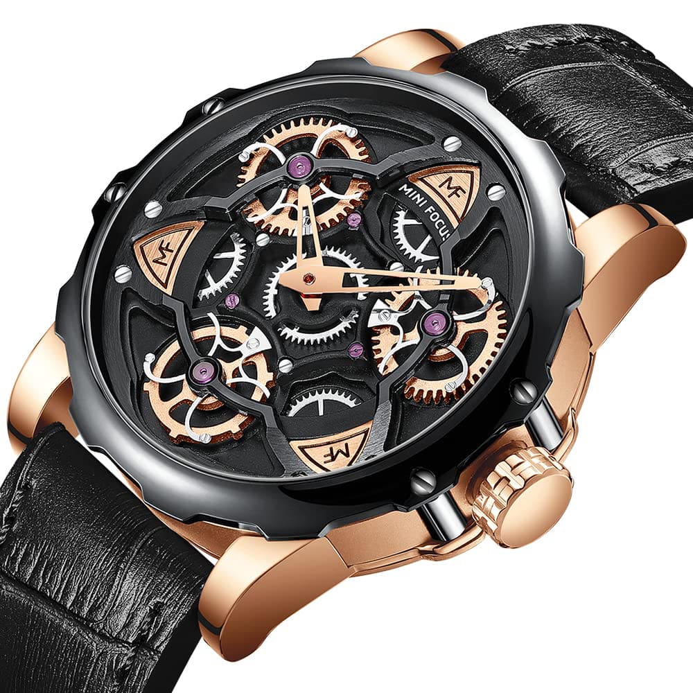 Mini Focus Men's Skeleton Watch MF0249G-03 | Watches Prime Mini Focus Men's Skeleton Watch MF0249G-03 | Watches Prime