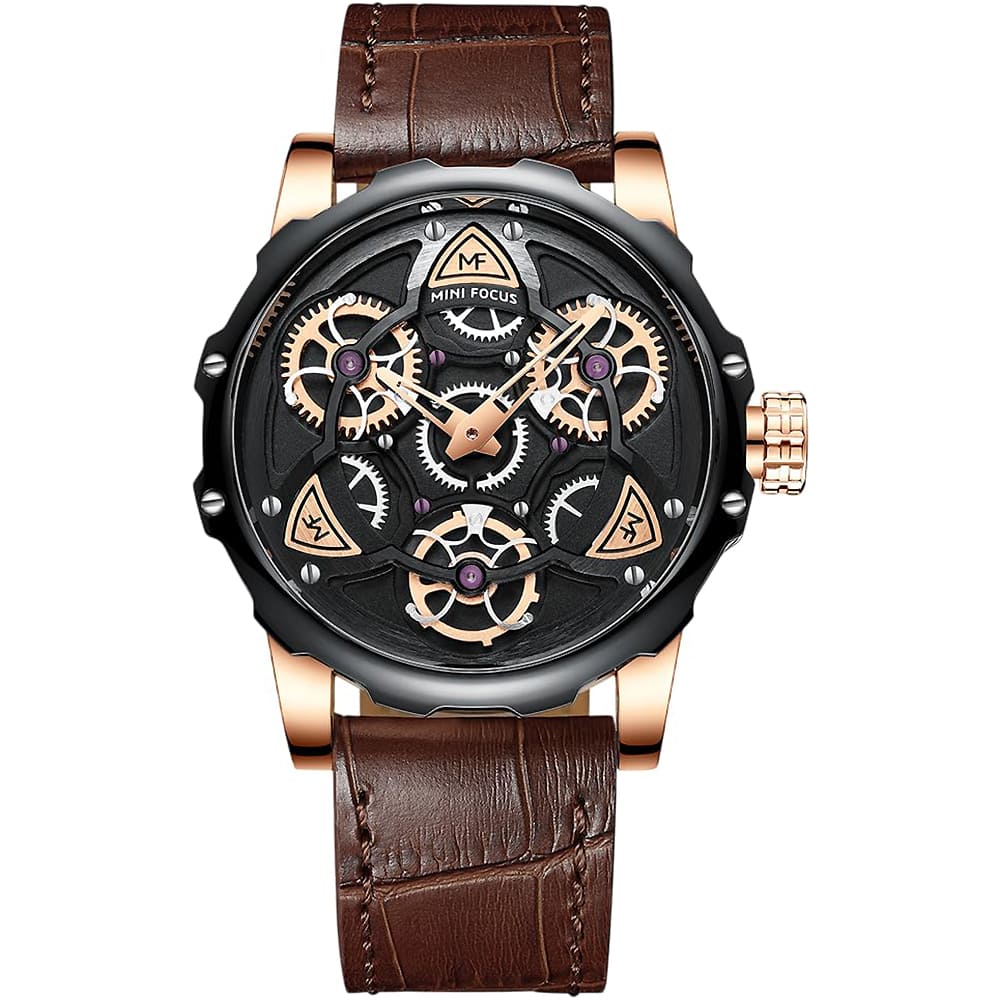 Mini Focus Men's Skeleton Watch MF0249G-05 | Watches Prime Mini Focus Men's Skeleton Watch MF0249G-05 | Watches Prime