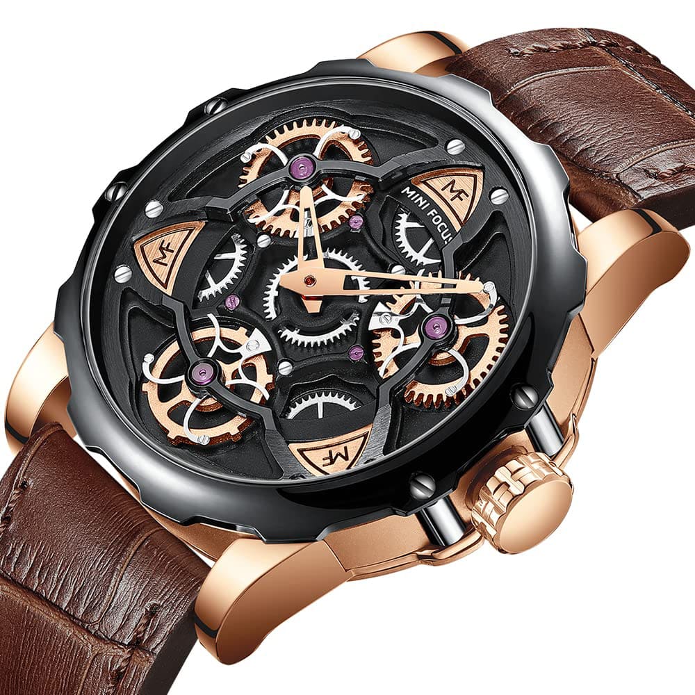 Mini Focus Men's Skeleton Watch MF0249G-05 | Watches Prime Mini Focus Men's Skeleton Watch MF0249G-05 | Watches Prime