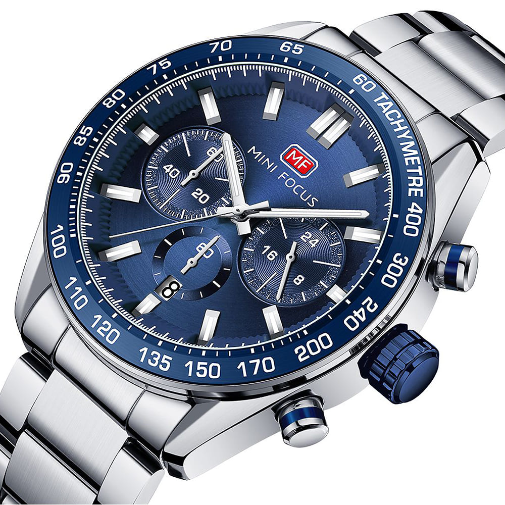 Mini Focus Men's Chrono Watch MF0403G-01 | Watches Prime Mini Focus Men's Chrono Watch MF0403G-01 | Watches Prime
