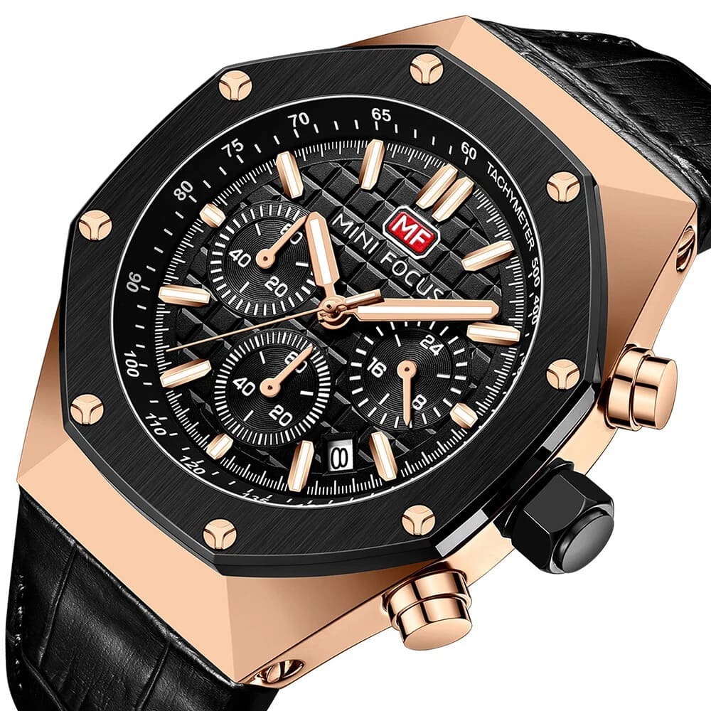 Mini Focus Men's Leather Watch MF0417G-05 | Watches Prime Mini Focus Men's Leather Watch MF0417G-05 | Watches Prime