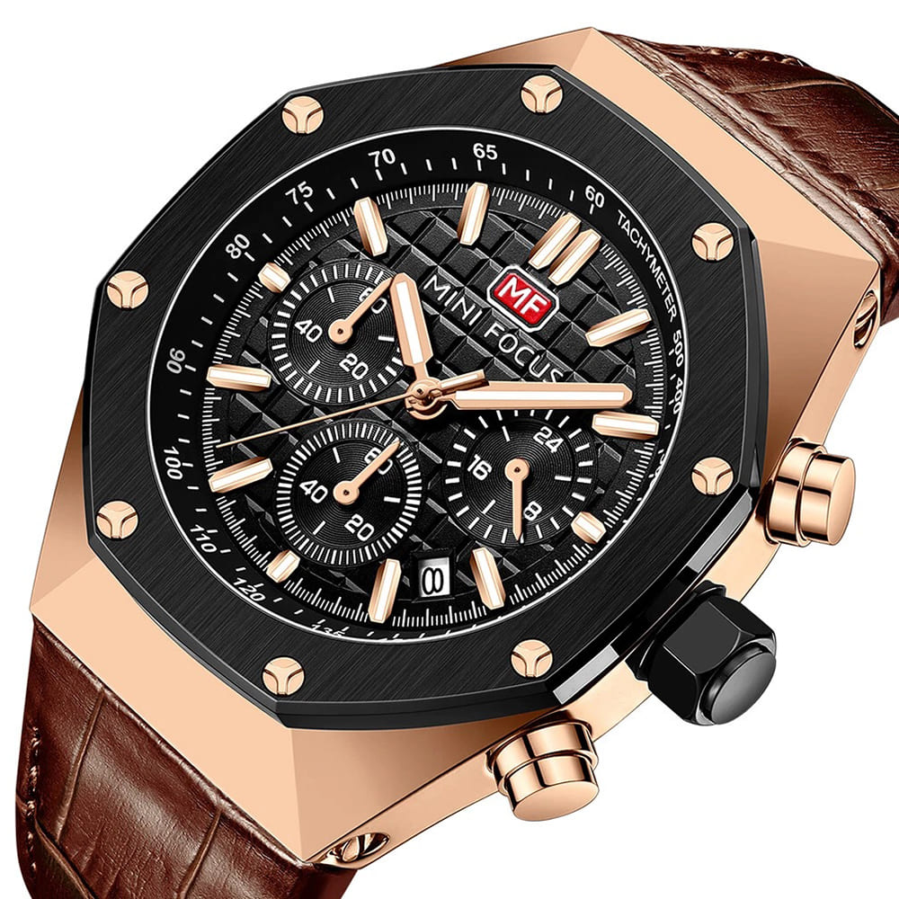 Mini Focus Men's Chrono Watch MF0417G-07 | Watches Prime Mini Focus Men's Chrono Watch MF0417G-07 | Watches Prime
