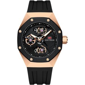 mf0422g 02 mini focus watch men black dial rubber strap
