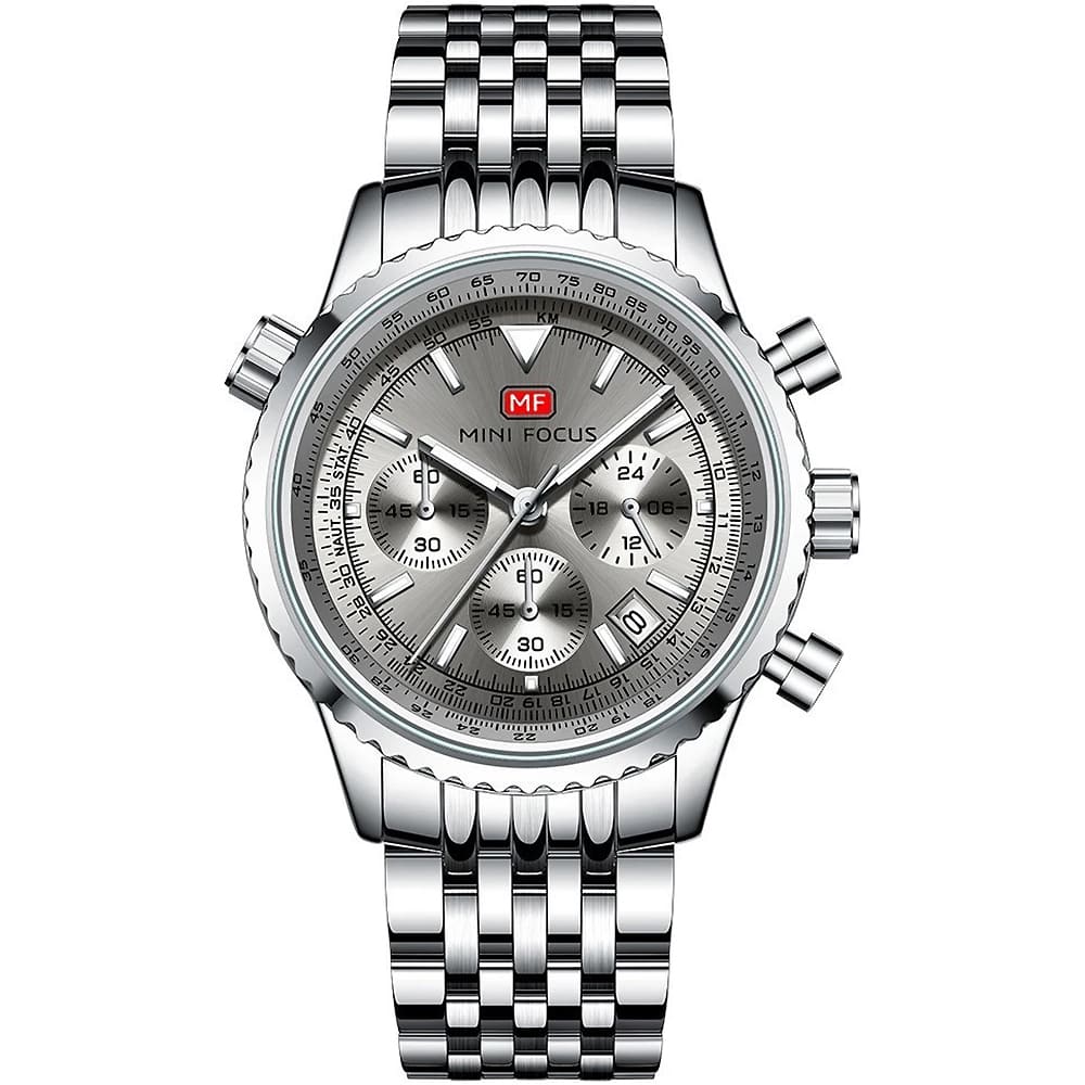 Mini Focus Men's Silver Watch MF0463G-01 | Watches Prime Mini Focus Men's Silver Watch MF0463G-01 | Watches Prime