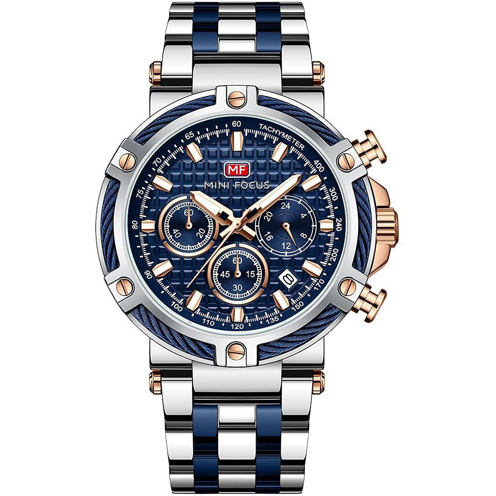 Mini Focus Men's Chrono Watch MF0470G-01 | Watches Prime Mini Focus Men's Chrono Watch MF0470G-01 | Watches Prime