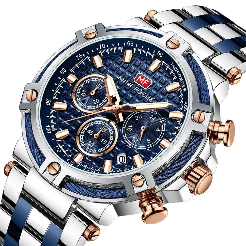 Mini Focus Men's Chrono Watch MF0470G-01 | Watches Prime Mini Focus Men's Chrono Watch MF0470G-01 | Watches Prime
