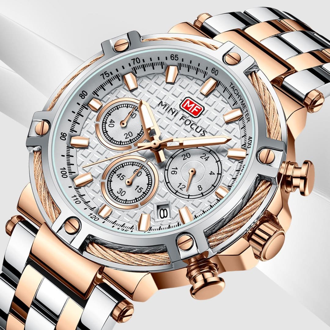 Mini Focus Men's Chrono Watch MF0470G-02 | Watches Prime Mini Focus Men's Chrono Watch MF0470G-02 | Watches Prime