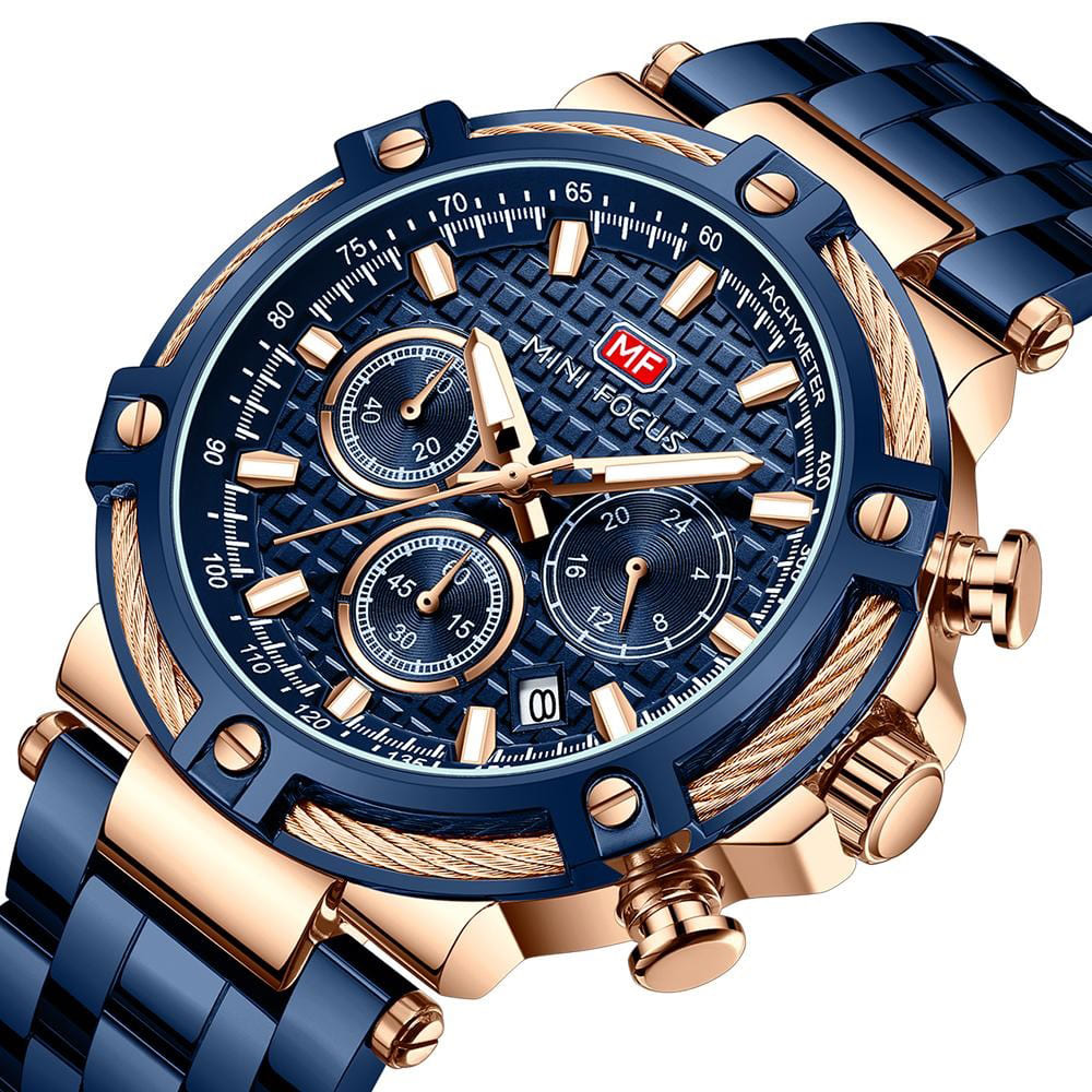 Mini Focus Men's Chrono Watch MF0470G-05 | Watches Prime Mini Focus Men's Chrono Watch MF0470G-05 | Watches Prime