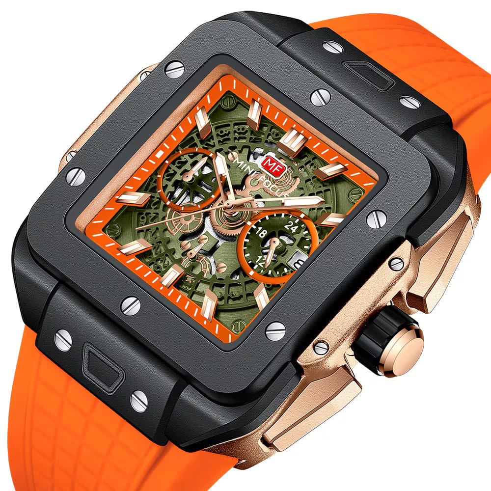 Mini Focus Men's Square Watch MF0475G-05 | Watches Prime Mini Focus Men's Square Watch MF0475G-05 | Watches Prime