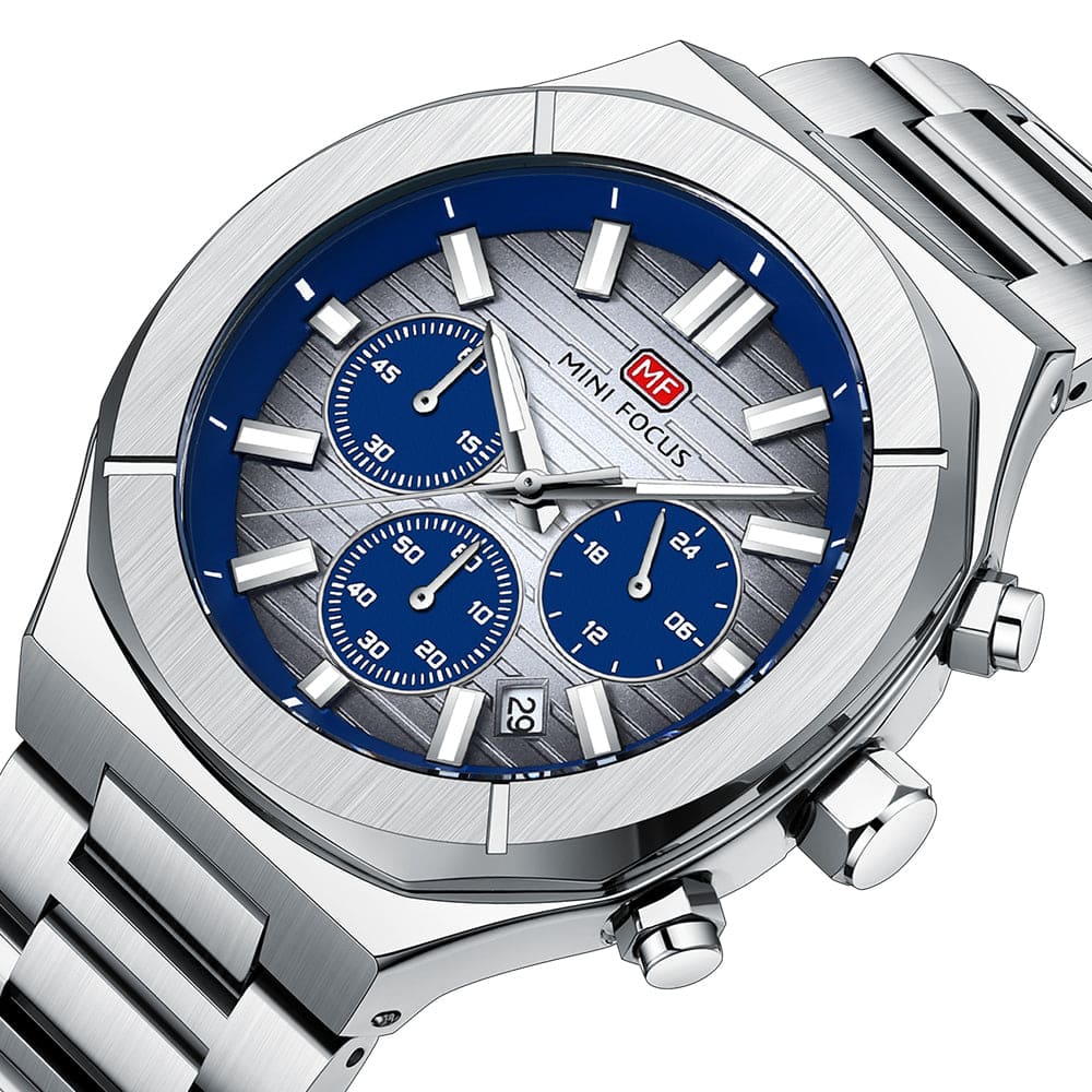 Mini Focus Men's Chrono Watch MF0612G-02 | Watches Prime Mini Focus Men's Chrono Watch MF0612G-02 | Watches Prime